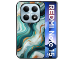 Coque noire taperso pour Redmi Note 15 et PRO PLUS 4G 5G avec motif marbre vert protection antichoc personnalisée