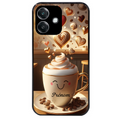 Coque noire taperso pour OPPO A40 avec motif cafe love morning personnalise protection antichoc personnalisée