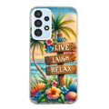 Coque taperso pour Galaxy A13 4G et 5G A23 A53 avec motif tropical vacances protection antichoc personnalisée