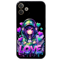 Coque noire taperso pour OPPO A5 PRO 4G et 5G avec motif anime manga et love protection antichoc personnalisée