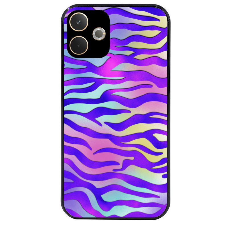 Coque noire taperso pour OPPO A5 PRO 4G et 5G avec motif zebre color protection antichoc personnalisée