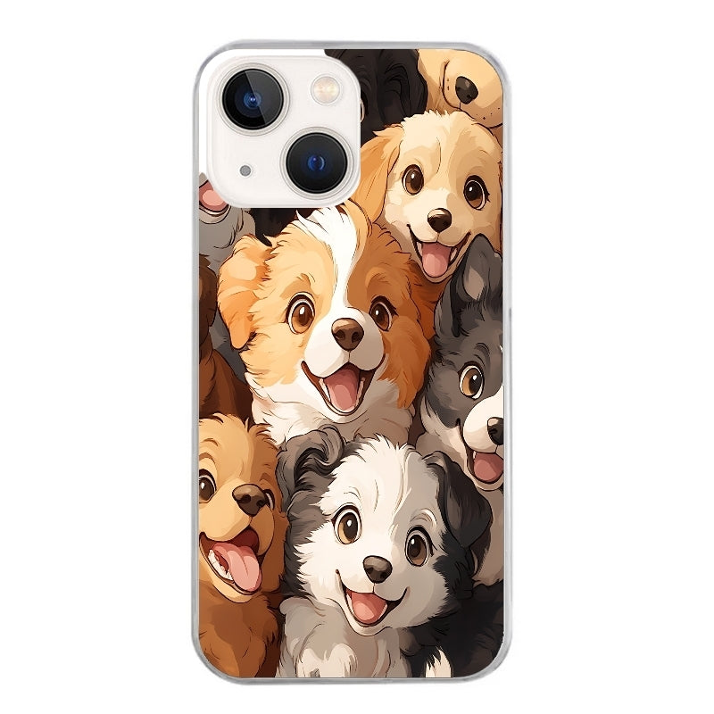 Coque taperso pour Iphone 11 et PRO PRO MAX avec motif chien smile protection antichoc personnalisée