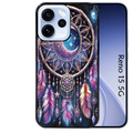 Coque noire taperso pour OPPO Reno 15 et F FS 5G avec motif dreamcatcher et lune protection antichoc personnalisée