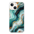 Coque taperso pour Iphone 15 et PRO PLUS PRO MAX avec motif marbre vert protection antichoc personnalisée