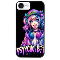 Coque noire taperso pour Iphone 16 16E PLUS MAX PRO avec motif anime manga et psycho protection antichoc personnalisée