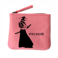 Porte monnaie personnalisé samourai japan en feutrine en feutrine