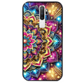 Coque noire taperso pour OPPO A5 A9 2020 avec motif mandala 2 protection antichoc personnalisée