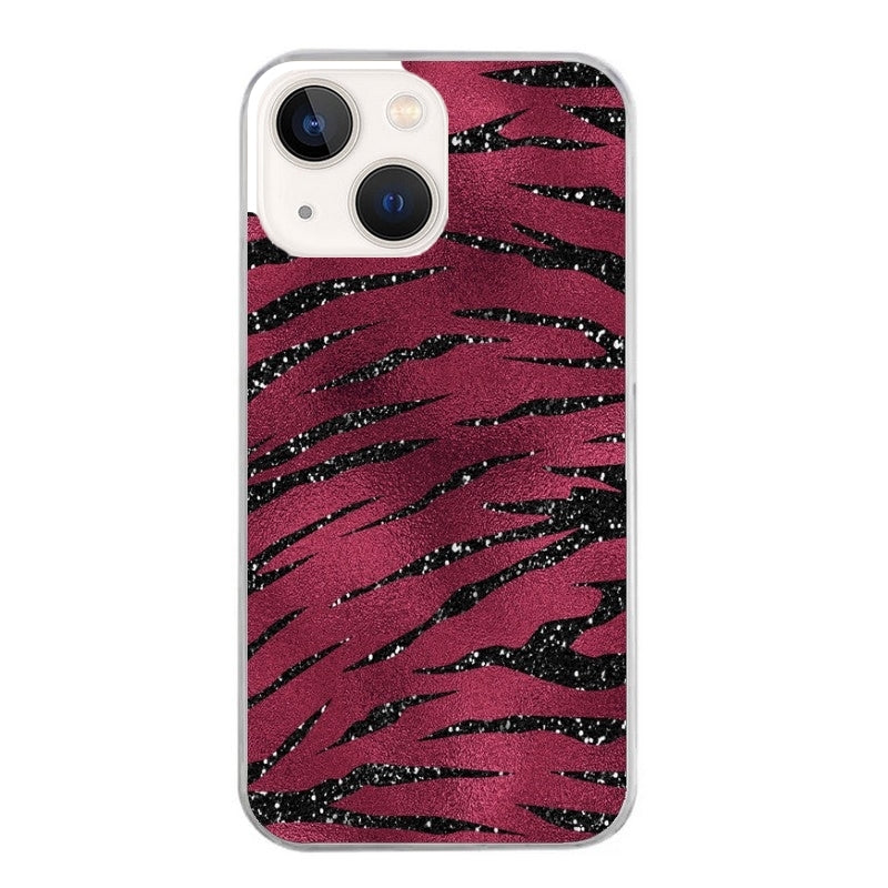 Coque taperso pour Iphone 11 et PRO PRO MAX avec motif zebre grenat protection antichoc personnalisée