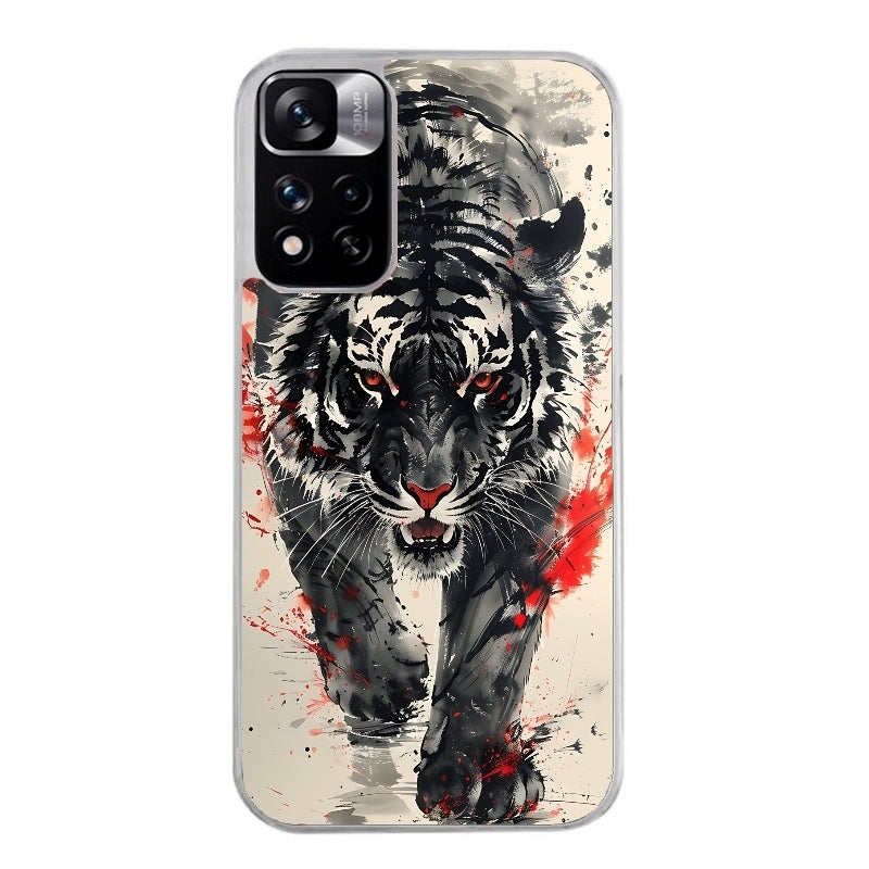 Coque taperso pour Redmi Note 10 4G 5G PRO 10S avec motif tigre japan protection antichoc personnalisée