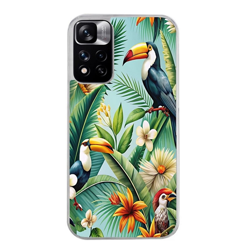 Coque taperso pour Redmi Note 10 4G 5G PRO 10S avec motif perroquet tropical protection antichoc personnalisée