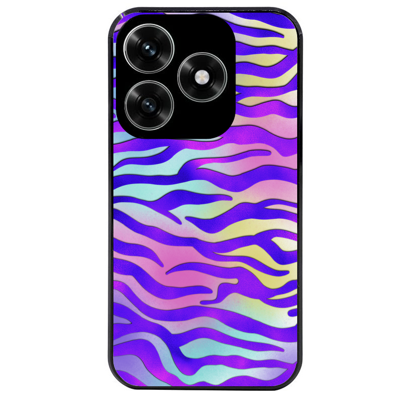 Coque noire taperso pour Honor X6B X5C X5C PLUS avec motif zebre color protection antichoc personnalisée
