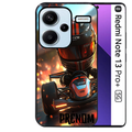 Coque noire taperso pour Redmi Note 13 PRO PLUS 5G avec motif karting f1 personnalisee protection antichoc personnalisée