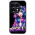 Coque noire taperso pour OnePlus 11 et 12 avec motif anime manga et psycho protection antichoc personnalisée