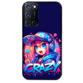 Coque noire taperso pour OPPO Reno 8 LITE avec motif anime crazy protection antichoc personnalisée