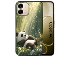 Coque noire taperso pour OPPO A6 A6X 4G et 5G avec motif panda bambou protection antichoc personnalisée