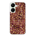 Coque taperso pour POCO C65 4G avec motif leopard grenat protection antichoc personnalisée