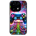 Coque noire taperso pour OnePlus 15 avec motif gamer electro personnalisee protection antichoc personnalisée