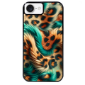 Coque noire taperso pour Iphone 17 17E AIR MAX PRO avec motif effet fourrure leopard 3 protection antichoc personnalisée