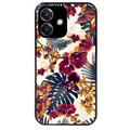 Coque noire taperso pour OPPO A40 avec motif jungle couleurs d'automne protection antichoc personnalisée