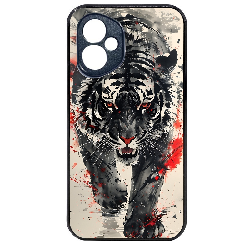 Coque noire taperso pour Honor 400 et Lite Pro Smart avec motif tigre japan protection antichoc personnalisée