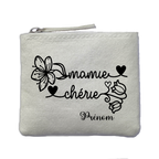 Chaussettes personnalisée paillettes doré motif mamie chérie