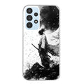 Coque taperso pour Galaxy A13 4G et 5G A23 A53 avec motif samourai et lune protection antichoc personnalisée