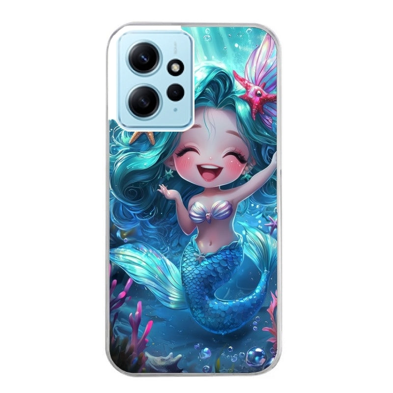 Coque taperso pour POCO X5 5G avec motif sirene style anime protection antichoc personnalisée