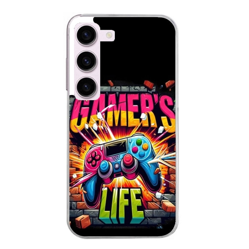 Coque taperso pour Galaxy A13 4G et 5G A23 A53 avec motif gamer life protection antichoc personnalisée