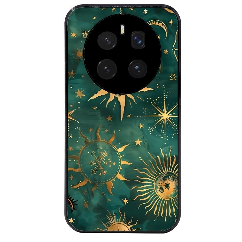 Coque noire taperso pour Magic 7 LITE et PRO avec motif lune et astro protection antichoc personnalisée