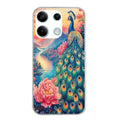 Coque taperso pour POCO X6 5G avec motif paon japan protection antichoc personnalisée