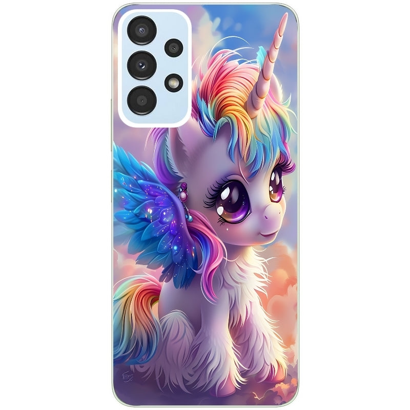 Coque taperso pour Galaxy A13 4G et 5G A23 A53 avec motif licorne style anime protection antichoc personnalisée