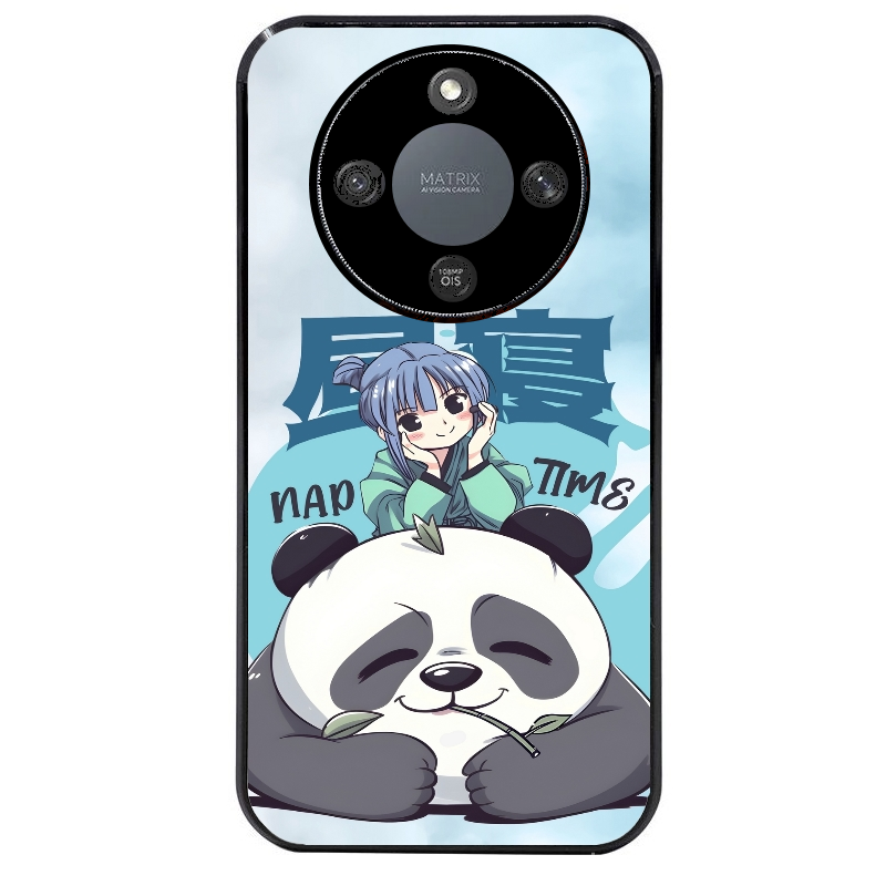 Coque noire taperso pour Magic 8 LITE et PRO avec motif panda anime protection antichoc personnalisée