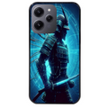 Coque noire taperso pour Redmi 12 4G et 5G avec motif samourai bleu protection antichoc personnalisée