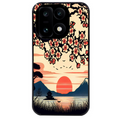 Coque noire taperso pour OnePlus 15 avec motif japan cerisier protection antichoc personnalisée