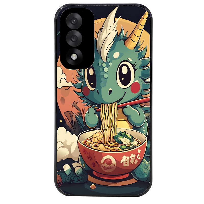 Coque noire taperso pour OnePlus Nord 5 avec motif dragon ramen 1 protection antichoc personnalisée