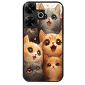 Coque noire taperso pour POCO M6 4G avec motif chat smile protection antichoc personnalisée