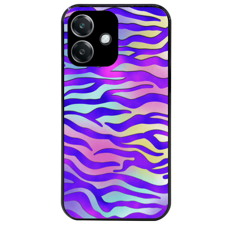 Coque noire taperso pour OPPO A40 avec motif zebre color protection antichoc personnalisée