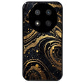 Coque noire taperso pour Magic 7 LITE et PRO avec motif marbre noir protection antichoc personnalisée