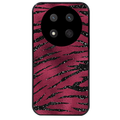 Coque noire taperso pour Magic 7 LITE et PRO avec motif zebre grenat protection antichoc personnalisée