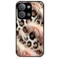 Coque noire taperso pour POCO C85 avec motif effet fourrure leopard 1 protection antichoc personnalisée