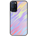 Coque noire taperso pour OPPO A72 4G avec motif zebre pastel protection antichoc personnalisée
