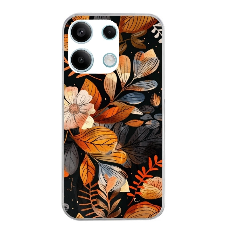 Coque taperso pour POCO X6 5G avec motif fleur automne protection antichoc personnalisée