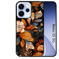 Coque noire taperso pour OPPO Reno 15 et F FS 5G avec motif fleur automne protection antichoc personnalisée