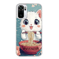 Coque taperso pour Redmi Note 10 4G 5G PRO 10S avec motif chat ramen cerisier protection antichoc personnalisée