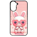 Coque noire taperso pour Redmi A5 4G avec motif lapin lunettes personnalisee protection antichoc personnalisée