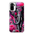 Coque taperso pour Redmi Note 10 4G 5G PRO 10S avec motif elephant et fleurs protection antichoc personnalisée