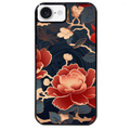 Coque noire taperso pour Iphone 17 17E AIR MAX PRO avec motif fleur japan protection antichoc personnalisée