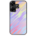 Coque noire taperso pour POCO M6 4G avec motif zebre pastel protection antichoc personnalisée