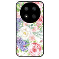 Coque noire taperso pour Magic 7 LITE et PRO avec motif fleur couleur pastel protection antichoc personnalisée