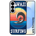 Coque noire taperso pour galaxy S26 et PLUS ULTRA FE avec motif hawaii et surf protection antichoc personnalisée